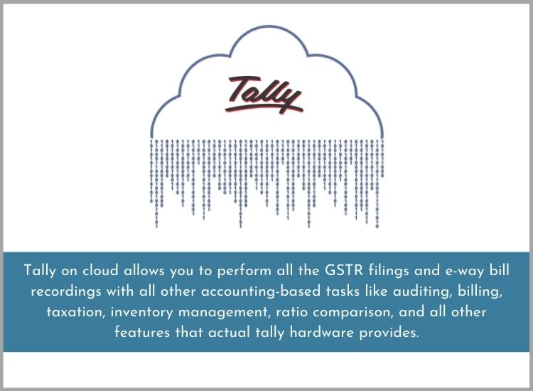 Tally on cloud gst ready