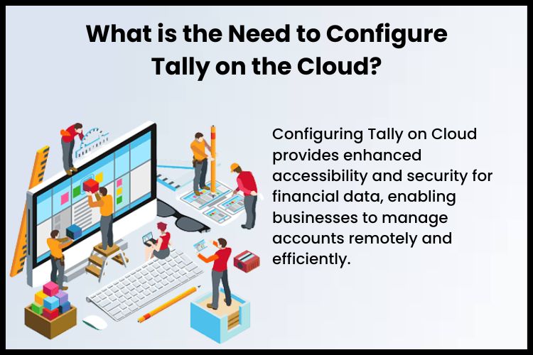 Tally on Cloud provides enhanced accessibility and security for financial data, enabling businesses to manage accounts remotely and efficiently.