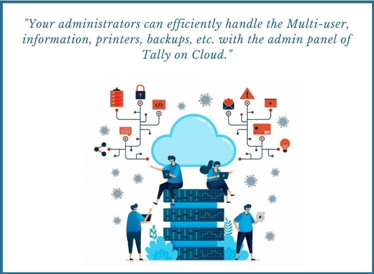 tally on cloud admin panel