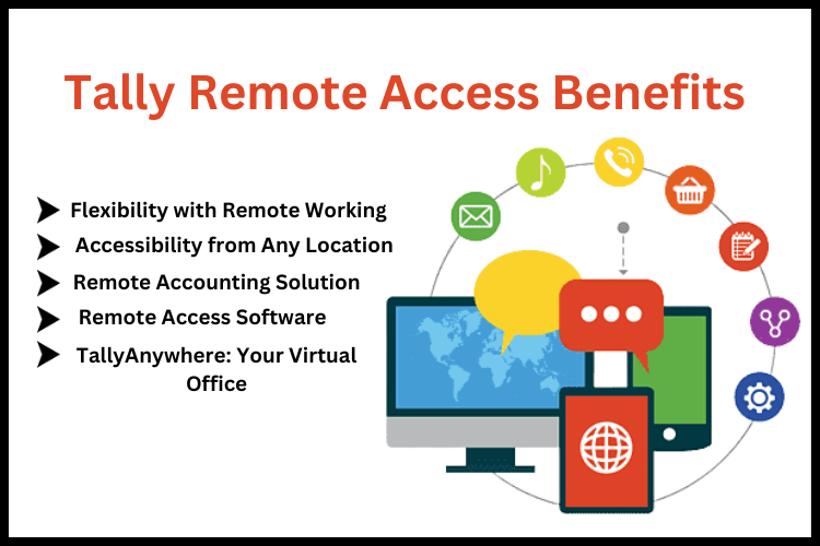 Explore the benefits of Tally Remote Access: seamless, secure access to financial data and collaborative tools, enabling efficient business management from anywhere.