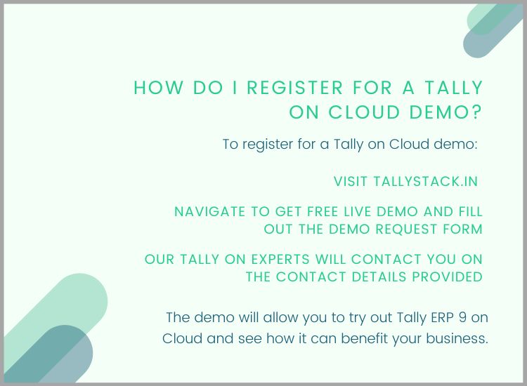 register free tally on cloud demo