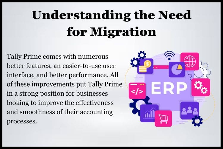 Tally Prime comes with numerous better features, an easier-to-use user interface, and better performance.