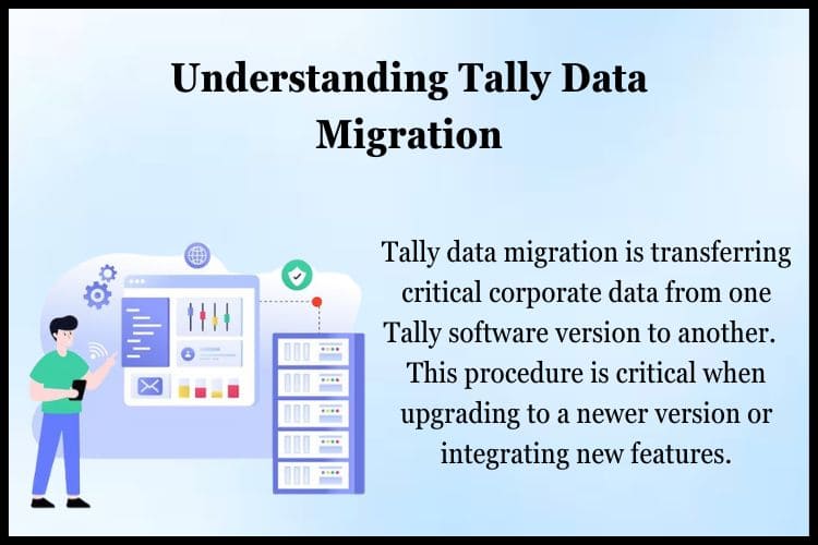 Tally data migration is transferring critical corporate data from one Tally software version to another.